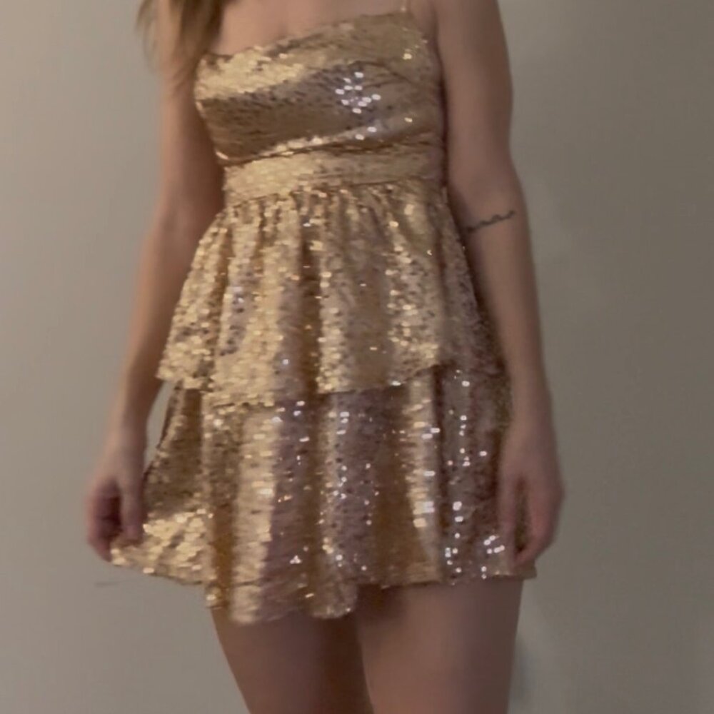Lucy in the Sky sparkle holiday dress good condition medium